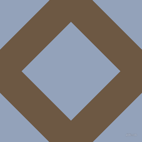 45/135 degree angle diagonal checkered chequered lines, 98 pixel line width, 225 pixel square size, Tobacco Brown and Rock Blue plaid checkered seamless tileable