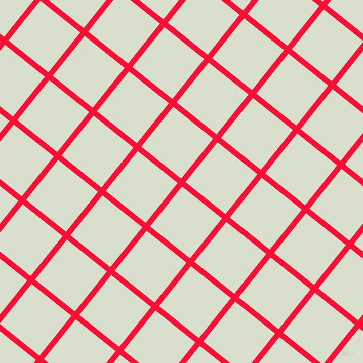 51/141 degree angle diagonal checkered chequered lines, 11 pixel line width, 101 pixel square size, Torch Red and Gin plaid checkered seamless tileable