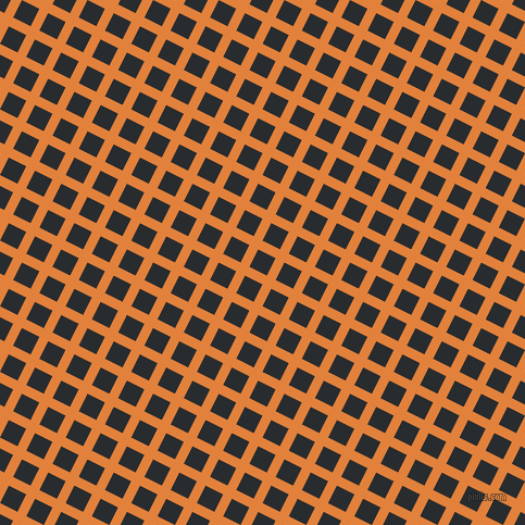 63/153 degree angle diagonal checkered chequered lines, 9 pixel lines width, 18 pixel square size, Tree Poppy and Bunker plaid checkered seamless tileable