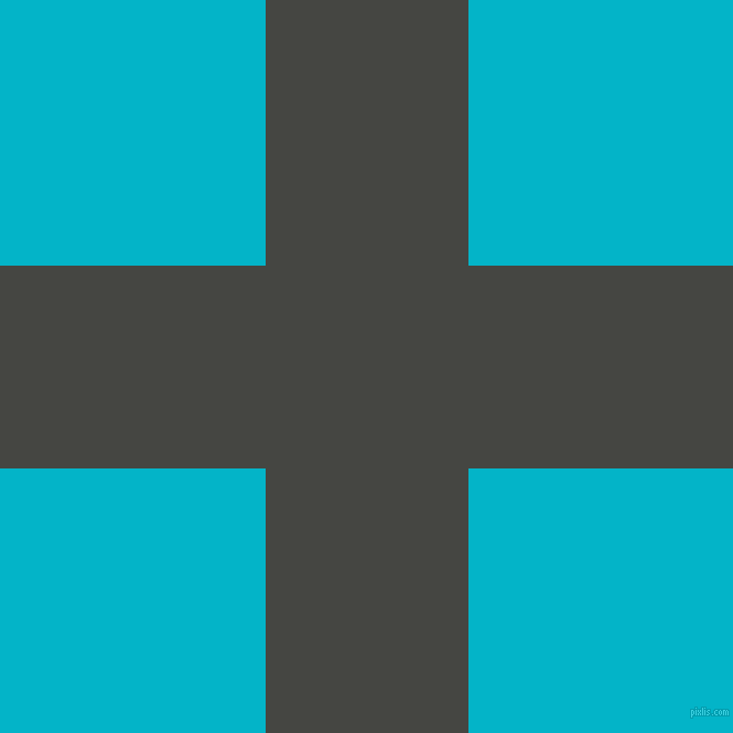 checkered chequered horizontal vertical lines, 184 pixel lines width, 481 pixel square size, Tuatara and Iris Blue plaid checkered seamless tileable