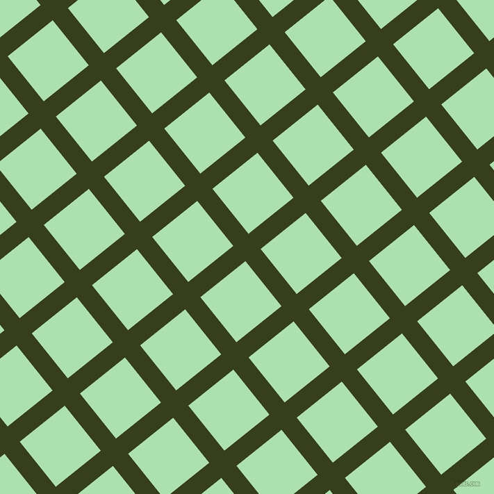 39/129 degree angle diagonal checkered chequered lines, 28 pixel line width, 83 pixel square size, Turtle Green and Celadon plaid checkered seamless tileable
