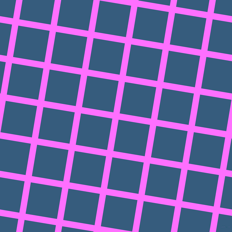 81/171 degree angle diagonal checkered chequered lines, 26 pixel line width, 130 pixel square size, Ultra Pink and Matisse plaid checkered seamless tileable