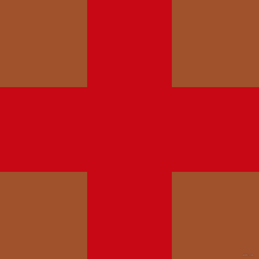 checkered chequered horizontal vertical lines, 274 pixel line width, 564 pixel square size, Venetian Red and Sienna plaid checkered seamless tileable