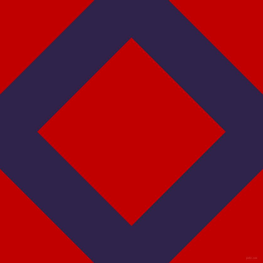 45/135 degree angle diagonal checkered chequered lines, 168 pixel lines width, 425 pixel square size, Violent Violet and Free Speech Red plaid checkered seamless tileable