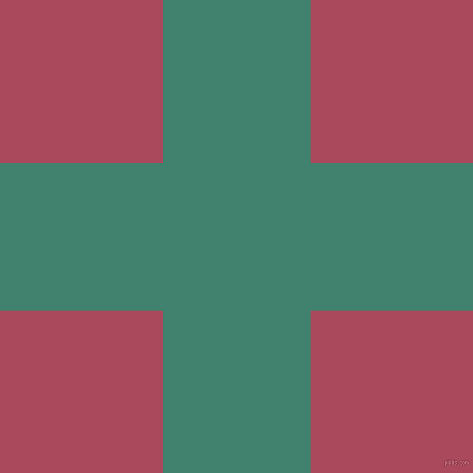 checkered chequered horizontal vertical lines, 210 pixel line width, 463 pixel square sizeViridian and Hippie Pink plaid checkered seamless tileable