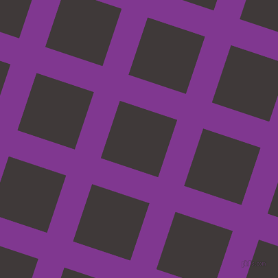 72/162 degree angle diagonal checkered chequered lines, 40 pixel line width, 88 pixel square size, Vivid Violet and Eclipse plaid checkered seamless tileable