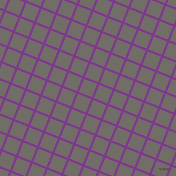 68/158 degree angle diagonal checkered chequered lines, 7 pixel line width, 46 pixel square size, Vivid Violet and Ironside Grey plaid checkered seamless tileable
