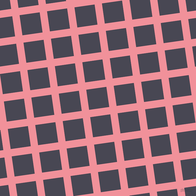 8/98 degree angle diagonal checkered chequered lines, 24 pixel lines width, 66 pixel square size, Wewak and Gun Powder plaid checkered seamless tileable