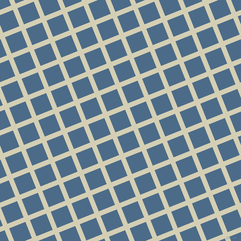 22/112 degree angle diagonal checkered chequered lines, 17 pixel line width, 61 pixel square size, White Rock and Wedgewood plaid checkered seamless tileable
