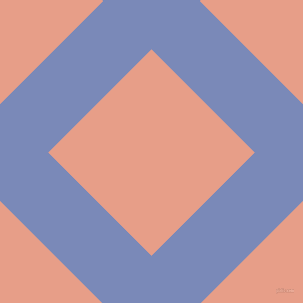 45/135 degree angle diagonal checkered chequered lines, 137 pixel line width, 293 pixel square size, Wild Blue Yonder and Tonys Pink plaid checkered seamless tileable