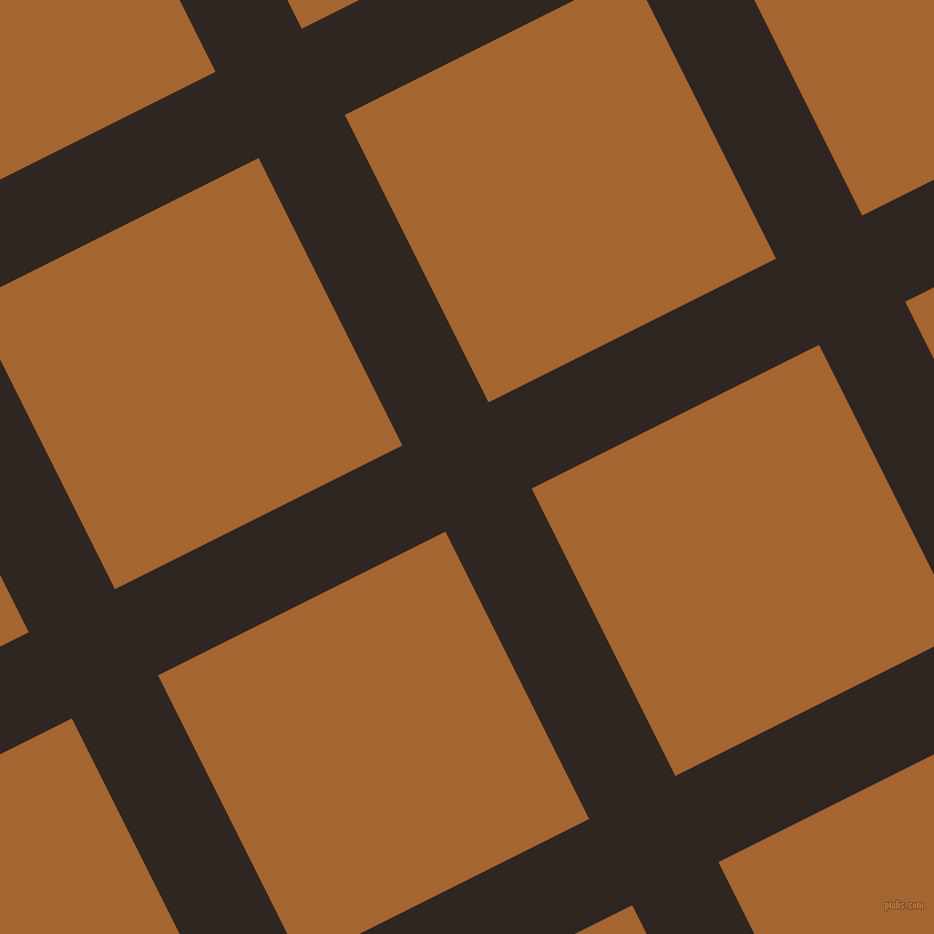 27/117 degree angle diagonal checkered chequered lines, 87 pixel line width, 290 pixel square size, Wood Bark and Mai Tai plaid checkered seamless tileable