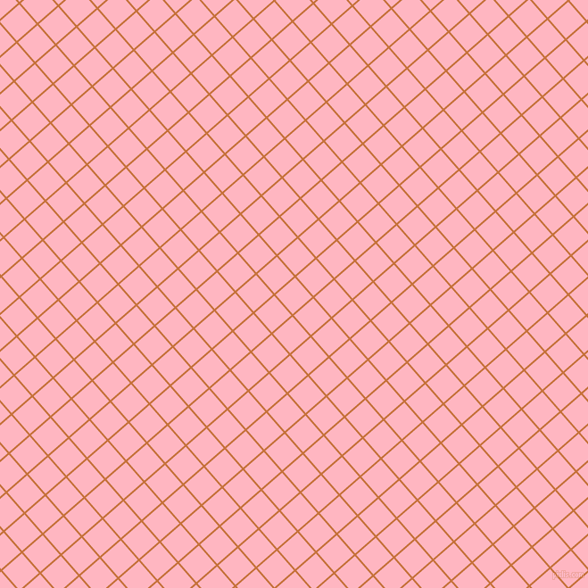 41/131 degree angle diagonal checkered chequered lines, 2 pixel line width, 29 pixel square size, Zest and Light Pink plaid checkered seamless tileable