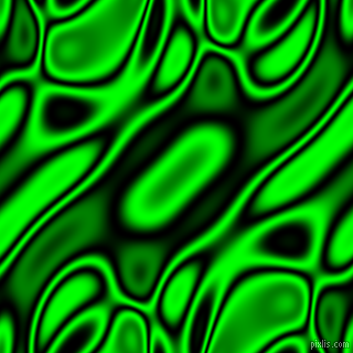 Black and Lime plasma waves seamless tileable