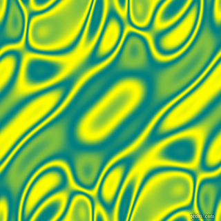 Teal and Yellow plasma waves seamless tileable
