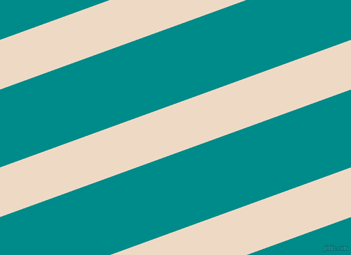 20 degree angle lines stripes, 67 pixel line width, 105 pixel line spacing, Almond and Dark Cyan stripes and lines seamless tileable