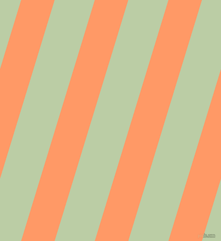 73 degree angle lines stripes, 66 pixel line width, 79 pixel line spacing, Atomic Tangerine and Pixie Green stripes and lines seamless tileable