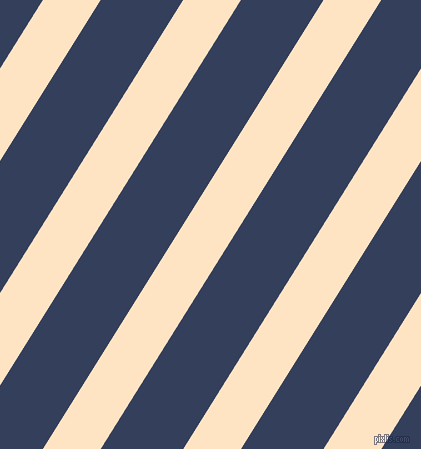58 degree angle lines stripes, 49 pixel line width, 70 pixel line spacing, Bisque and Gulf Blue stripes and lines seamless tileable