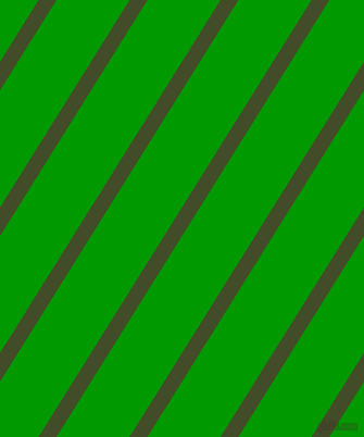 58 degree angle lines stripes, 14 pixel line width, 57 pixel line spacing, Bronzetone and Islamic Green stripes and lines seamless tileable