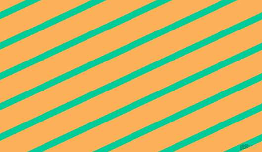 25 degree angle lines stripes, 13 pixel line width, 43 pixel line spacing, Caribbean Green and Texas Rose stripes and lines seamless tileable