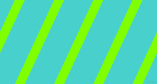 65 degree angle lines stripes, 38 pixel line width, 112 pixel line spacing, Chartreuse and Medium Turquoise stripes and lines seamless tileable