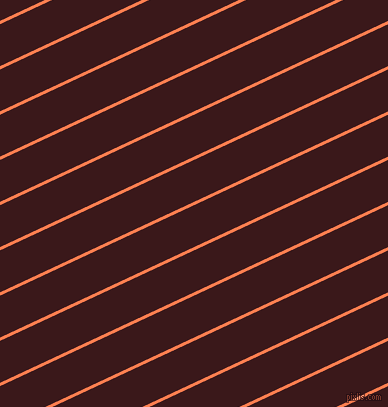 25 degree angle lines stripes, 3 pixel line width, 38 pixel line spacing, Coral and Rustic Red stripes and lines seamless tileable