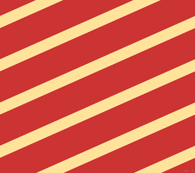 24 degree angle lines stripes, 37 pixel line width, 95 pixel line spacing, Cream Brulee and Persian Red stripes and lines seamless tileable