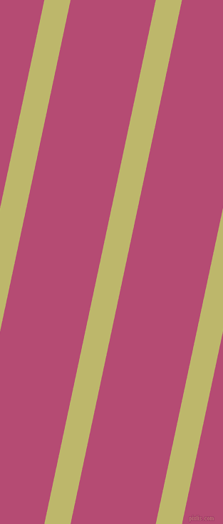 78 degree angle lines stripes, 36 pixel line width, 117 pixel line spacing, Dark Khaki and Royal Heath stripes and lines seamless tileable