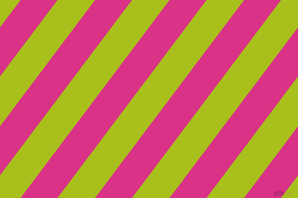 53 degree angle lines stripes, 58 pixel line width, 59 pixel line spacing, Deep Cerise and Bahia stripes and lines seamless tileable