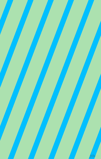 69 degree angle lines stripes, 18 pixel line width, 47 pixel line spacing, Deep Sky Blue and Celadon stripes and lines seamless tileable