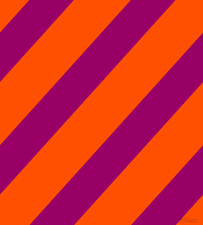 48 degree angle lines stripes, 65 pixel line width, 83 pixel line spacing, Eggplant and International Orange stripes and lines seamless tileable