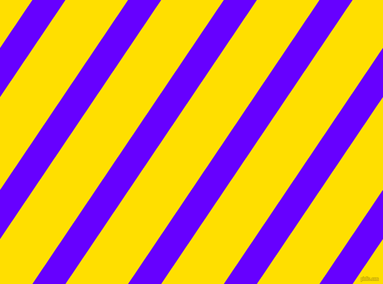 56 degree angle lines stripes, 54 pixel line width, 102 pixel line spacing, Electric Indigo and Golden Yellow stripes and lines seamless tileable