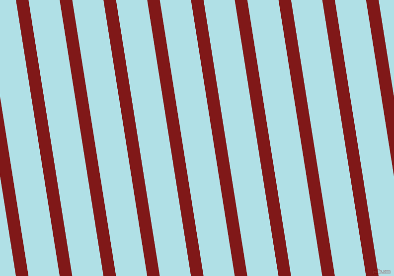 99 degree angle lines stripes, 25 pixel line width, 62 pixel line spacing, Falu Red and Powder Blue stripes and lines seamless tileable