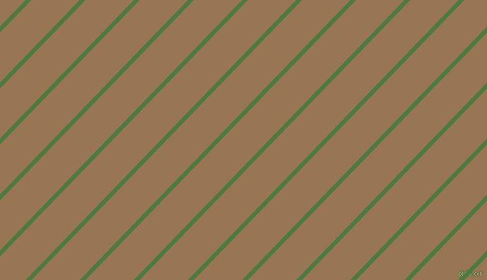 46 degree angle lines stripes, 6 pixel line width, 49 pixel line spacing, Fern Green and Pale Brown stripes and lines seamless tileable