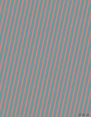 78 degree angle lines stripes, 5 pixel line width, 9 pixel line spacing, Geraldine and Cadet Blue stripes and lines seamless tileable