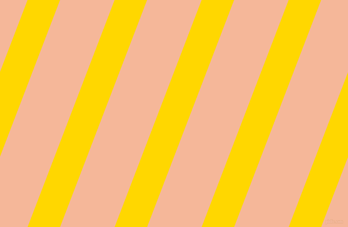 69 degree angle lines stripes, 62 pixel line width, 104 pixel line spacing, Gold and Mandys Pink stripes and lines seamless tileable