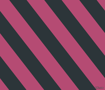 128 degree angle lines stripes, 56 pixel line width, 57 pixel line spacing, Gunmetal and Royal Heath stripes and lines seamless tileable