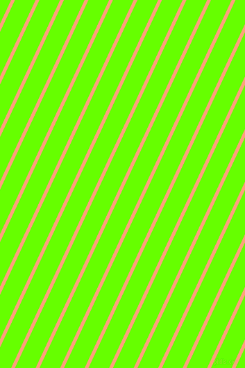 65 degree angle lines stripes, 5 pixel line width, 27 pixel line spacing, Light Salmon and Bright Green stripes and lines seamless tileable