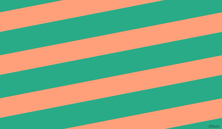 11 degree angle lines stripes, 64 pixel line width, 76 pixel line spacing, Light Salmon and Jungle Green stripes and lines seamless tileable