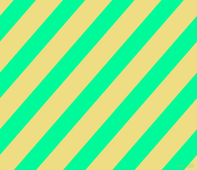 49 degree angle lines stripes, 35 pixel line width, 42 pixel line spacing, Medium Spring Green and Light Goldenrod stripes and lines seamless tileable
