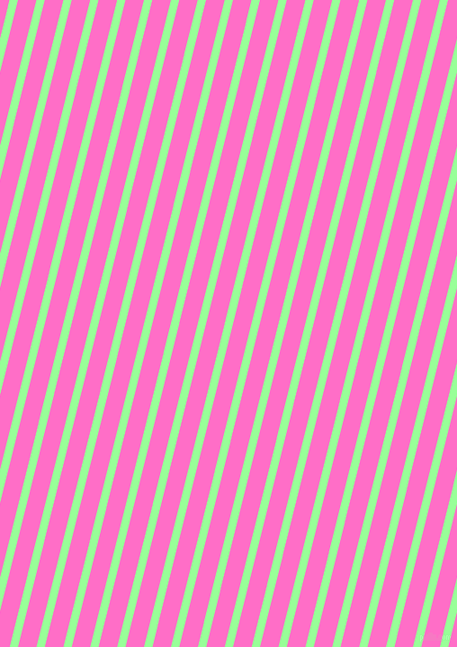 76 degree angle lines stripes, 9 pixel line width, 20 pixel line spacing, Mint Green and Neon Pink stripes and lines seamless tileable