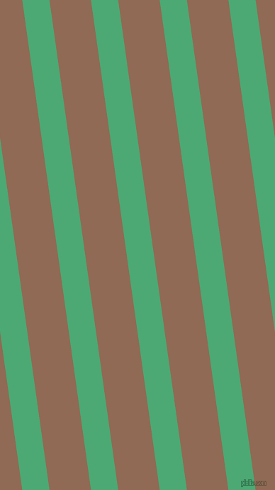 98 degree angle lines stripes, 38 pixel line width, 58 pixel line spacing, Ocean Green and Leather stripes and lines seamless tileable