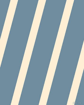 75 degree angle lines stripes, 31 pixel line width, 84 pixel line spacing, Papaya Whip and Bermuda Grey stripes and lines seamless tileable