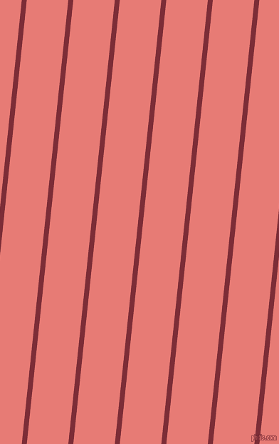 84 degree angle lines stripes, 7 pixel line width, 58 pixel line spacing, Paprika and Geraldine stripes and lines seamless tileable