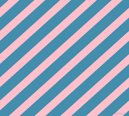 42 degree angle lines stripes, 25 pixel line width, 34 pixel line spacing, Pink and Boston Blue stripes and lines seamless tileable