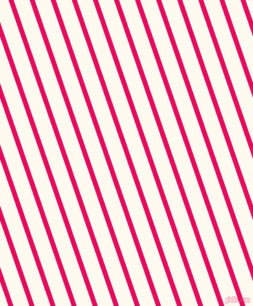 109 degree angle lines stripes, 7 pixel line width, 22 pixel line spacing, Razzmatazz and Floral White stripes and lines seamless tileable
