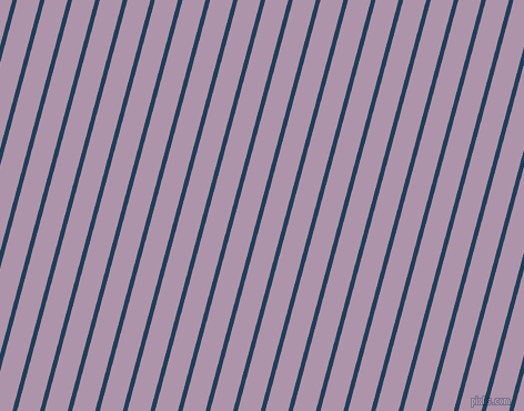 75 degree angle lines stripes, 4 pixel line width, 20 pixel line spacing, Regal Blue and London Hue stripes and lines seamless tileable