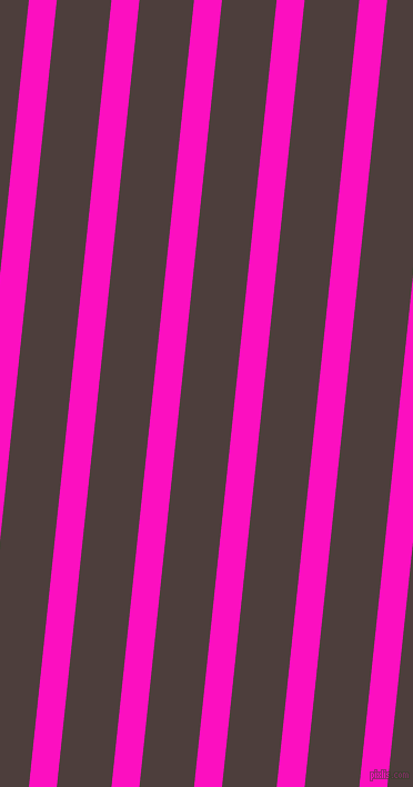 84 degree angle lines stripes, 25 pixel line width, 49 pixel line spacing, Shocking Pink and Crater Brown stripes and lines seamless tileable