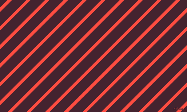 45 degree angle lines stripes, 10 pixel line width, 33 pixel line spacing, Sunset Orange and Castro stripes and lines seamless tileable