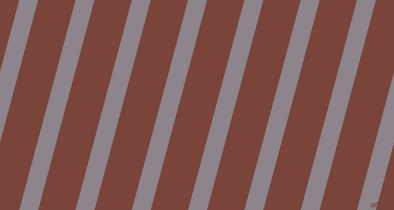 75 degree angle lines stripes, 37 pixel line width, 73 pixel line spacing, Taupe Grey and Bole stripes and lines seamless tileable