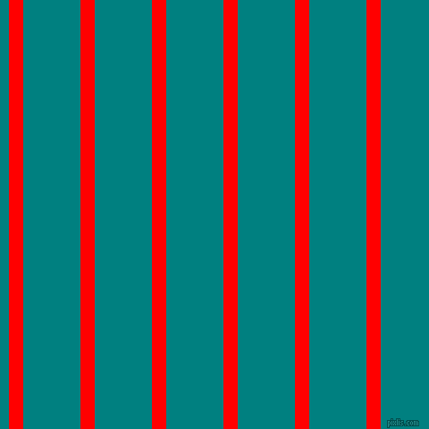 vertical lines stripes, 16 pixel line width, 64 pixel line spacing, Red and Teal vertical lines and stripes seamless tileable